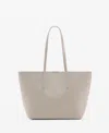 Mango Pebbled Effect Shopper Bag Ecru In Ecru