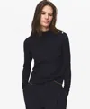 Mango Women's Perkins Collar Button Sweater In Blue