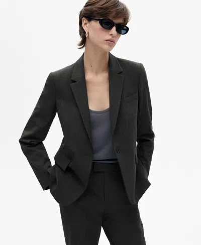Mango Women's Pinstripe Suit Jacket