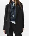 Mango Women's Pinstripe Suit Jacket In Black