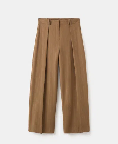 Mango Women's Pinstripe Suit Pants In Brown