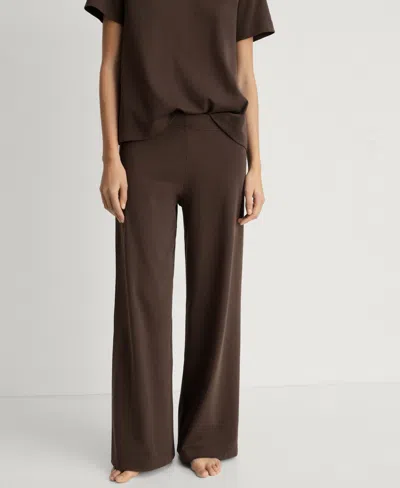 Mango Women's Plain Cotton Pajama Pants
