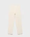 Mango Solid Cotton Pajama Pants In White
