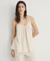 Mango Pyjama Top Beige