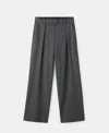 Mango Pleated Straight Leg Pants In Gray