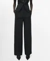 Mango Women's Pleated Suit Pants In Black