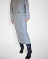 Mango Sweatshirt Midi Brim Grey In Gray