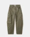 Mango Dilly Cargo Jeans In Green
