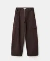 Mango Relaxed Cargo Jeans In Brown