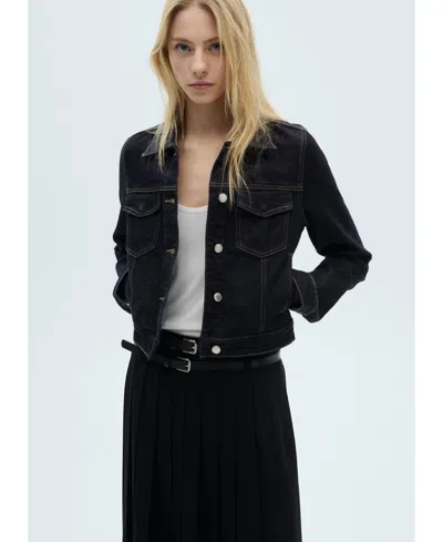 Mango Women's Pocket Detail Denim Jacket