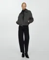 Mango Women's Pocket Knit Jacket In Open Gray