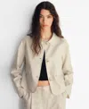 Mango Women's Pocket Linen-blend Jacket
