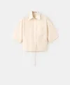 Mango Oversize Button-up Shirt In Neutral