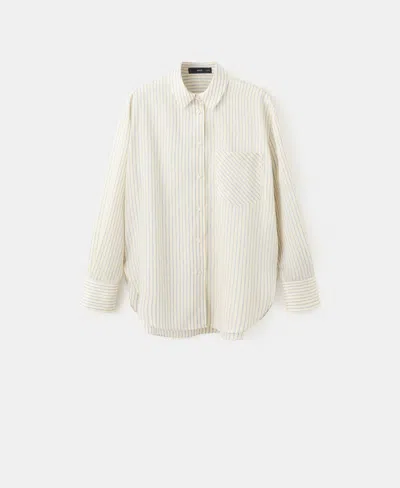 Mango Women's Pocket Lyocell Shirt In White