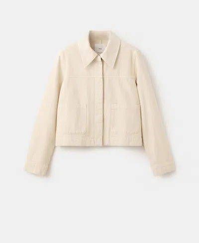 MANGO WOMEN'S POCKETS DENIM JACKET