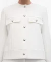 Mango Pocket Blazer In White