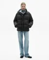 Mango Pocket Quilted Jacket Black
