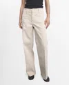 Mango Jessie Patch Pocket Wide Leg Jeans In Neutral