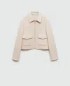 Mango Women's Pockets Wool Jacket In Neutral