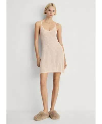 Mango Women's Pointelle Detail Nightgown