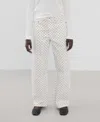 Mango Dot Balloon Jeans In White