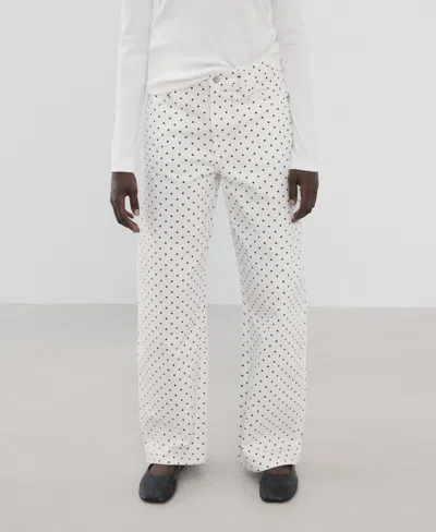 MANGO WOMEN'S POLKA DOT BALLOON JEANS