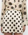 Mango Polka Dot Button-up Shirt In Ecru