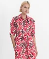 Mango Printed Cotton Shirt In Multi