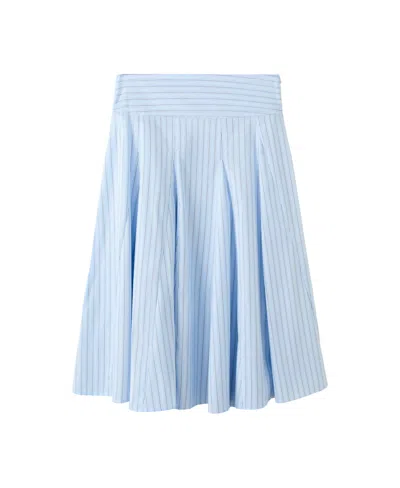 Mango Women's Printed Godet Skirt In Sky Blue