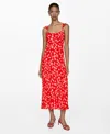 MANGO WOMEN'S PRINTED LONG DRESS