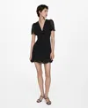 Mango Robe In Black