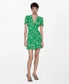 MANGO WOMEN'S PRINTED SHORT DRESS
