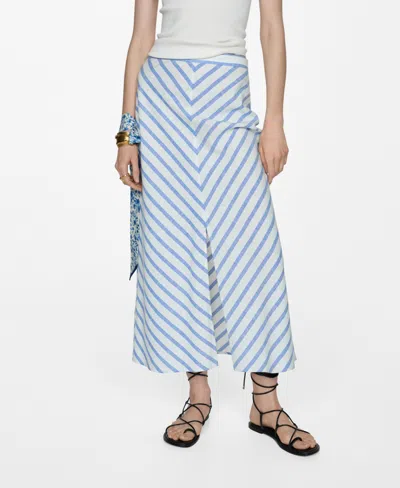 Mango Women's Printed Slit Skirt