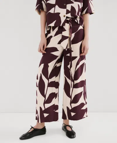 Mango Women's Printed Straight Pants In Multi
