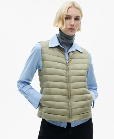 MANGO WOMEN'S QUILTED GILET VEST
