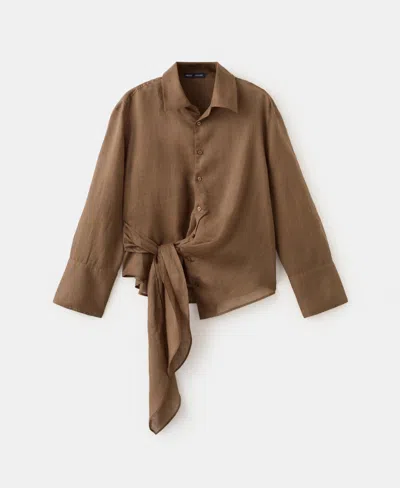 Mango Blouse Crusade Marron - Femme - M -  In Brown