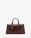 Mango Faux Leather Satchel In Brown