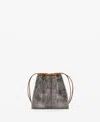 Mango Women's Rhinestone Decoration Handbag In Medium Brown
