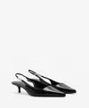 Mango Women's Rhinestone Detail Kitten Shoes In Black