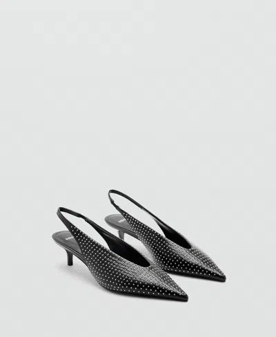 Mango Women's Rhinestone Heel Shoes In Multi