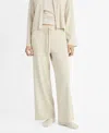 Mango Women's Ribbed Knit Pants