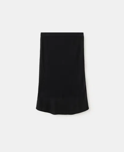 Mango Women's Ribbed Midi Skirt In Black