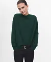 Mango Turtleneck Sweater In Green