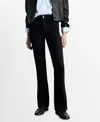 Mango Women's Rinse Wash Flare Jeans In Open Blue