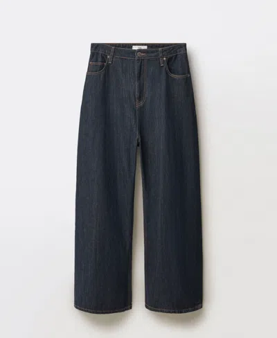 Mango Women's Rinse Wash High-rise Wide Leg Jeans In Open Blue