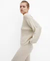 Mango Pijama Trouser Beige In Light Beige