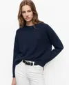 Mango Crewneck Sweater In Blue