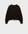 Mango Women's Round-neck Knitted Sweater In Brown