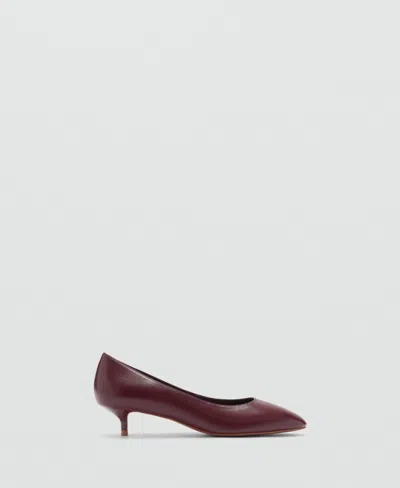 MANGO WOMEN'S ROUND TOE KITTEN SHOES