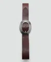 Mango Leather Belt In Brown